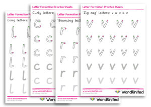 letter formation sheets